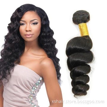 Raw Mink Brazilian Human Weave With Closure Frontal Deep Loose Wave Virgin Hair Frontal And Bundles Human Hair